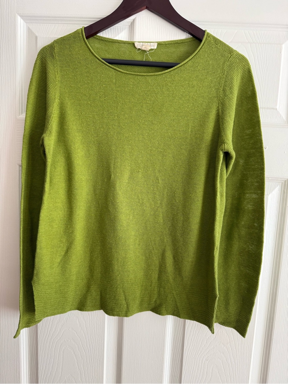 Eileen Fisher Lime Green Crewneck Sweater - Women's